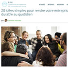 20 gestes simples pour rendre votre entreprise plus DURABLE !